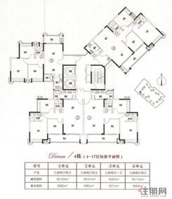 【4栋楼层平面图】