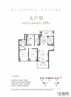 【A户型】3室2厅2卫1厨2阳台