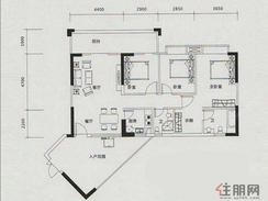 【户型2】3室2厅2卫1厨1阳台