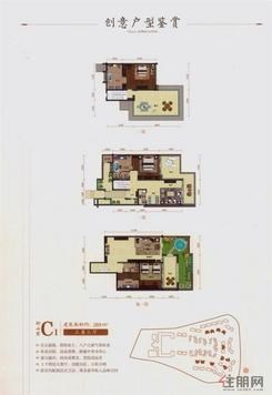 【御山墅C1户型】3室3厅5卫1厨3阳台