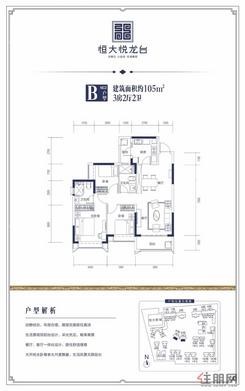 【8#B户型】3室2厅2卫1厨2阳台