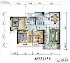 【户型图】3室2厅1卫1厨