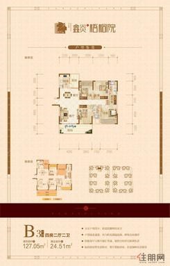 【B3户型】4室2厅2卫1厨2阳台