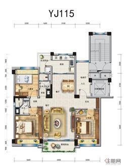 【YJ115户型平面图】