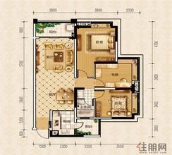 【3房2厅1卫  】3室2厅1卫1厨2阳台