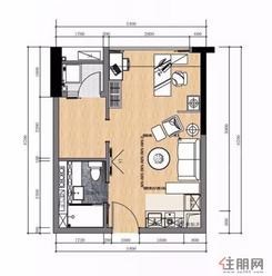 【4号楼2F-25F】2厅1卫1厨