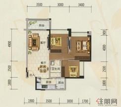 【3室2厅1卫  】3室2厅1卫1厨2阳台