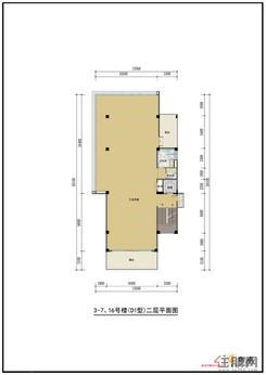 【3-7/16号楼（D1型）二层平面图】