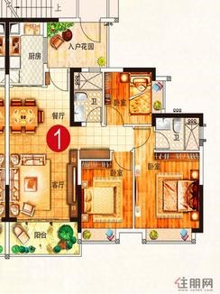 【3室2厅1厨2卫   】3室2厅2卫1厨1阳台