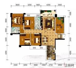 【7#户型】4室2厅2卫1厨1阳台