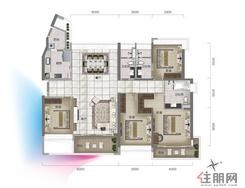 【约212㎡（建面）户型】4室2厅3卫1厨3阳台