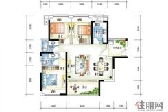 【五期1/7/15/28栋A3户型】3室2厅2卫1厨2阳台