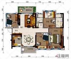【四房两厅两卫】4室2厅2卫1厨2阳台