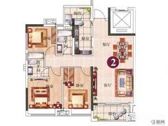 【3室2厅2卫  】3室2厅2卫1厨2阳台