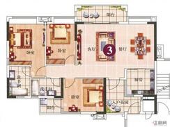【3室2厅2卫】3室2厅2卫1厨2阳台