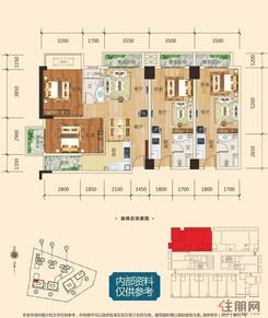【1021-D#162.80㎡(建面)户型】3室2厅3卫1厨5阳台