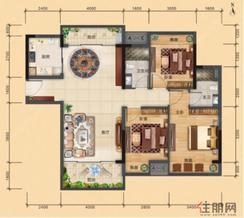 【A户型】3室2厅2卫1厨2阳台