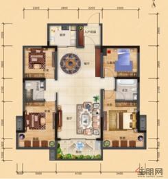 【B户型】4室2厅2卫1厨1阳台
