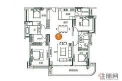 【4房户型】4室2厅3卫1厨2阳台