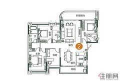 【4房户型】4室2厅3卫1厨2阳台