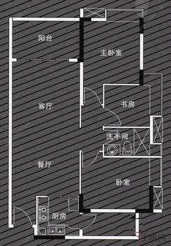 【92平户型】3室2厅1卫1厨2阳台