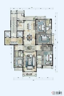 【4房户型】4室2厅4卫1厨5阳台