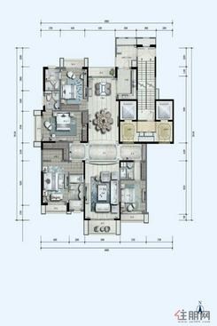 【4房户型】4室2厅4卫1厨5阳台