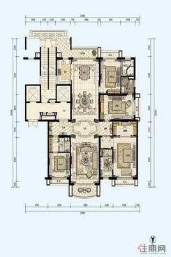 【4房户型】4室2厅4卫1厨6阳台