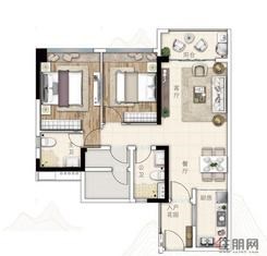 【2房户型】2室2厅2卫1厨1阳台