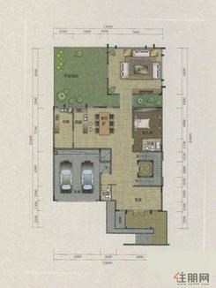 【D2栋一层户型】1室2厅2卫1厨
