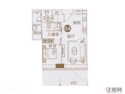 【2房2厅1卫1阳台    】2室2厅1卫1厨1阳台