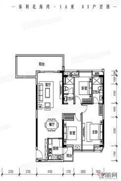 【1A座03户型】3室2厅2卫1厨2阳台