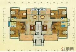 【158平户型】4室2厅2卫1厨1阳台