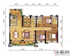 【168㎡户型】3室2厅4卫1厨2阳台