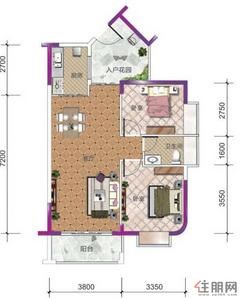 【2室2厅1卫   】2室2厅1卫1厨1阳台