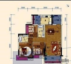 【39、40栋01户型3室2厅2卫】3室2厅2卫1厨3阳台