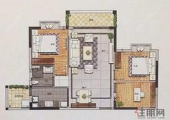 【3室2厅1厨1卫   】3室2厅1卫1厨2阳台