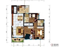 【YJ105】3室2厅2卫1厨1阳台