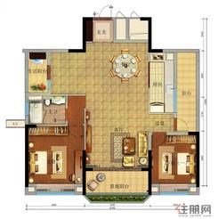 【3-2户型】3室2厅2卫1厨1阳台