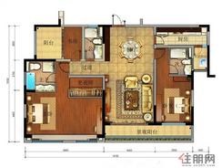 【3-5户型】4室2厅2卫1厨3阳台