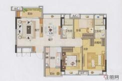 【户型图】2室2厅2卫1厨2阳台