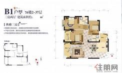 【B1户型】3室2厅2卫1厨3阳台