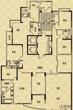 【L5户】6室2厅3卫1厨4阳台