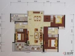 【户型图】2室2厅1卫1厨1阳台