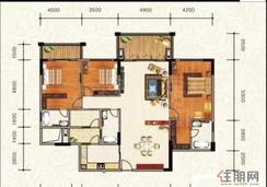 【户型图】3室2厅2卫1厨2阳台