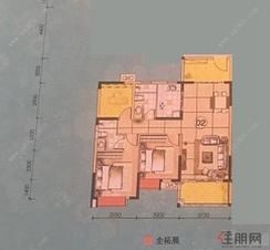 【6栋02户型】2室2厅2卫1厨1阳台