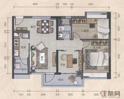 【3房户型】3室2厅1卫1厨2阳台