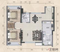 【2房户型】2室2厅1卫1厨
