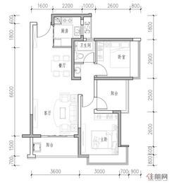 【3室两厅1卫82㎡】3室2厅1卫1厨2阳台