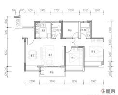 【3室2厅2卫87㎡户型】3室2厅2卫1厨2阳台